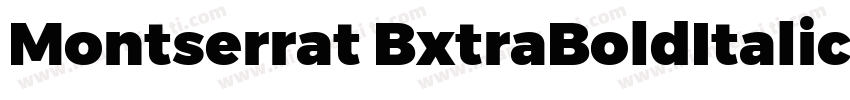 Montserrat BxtraBoldItalic字体转换